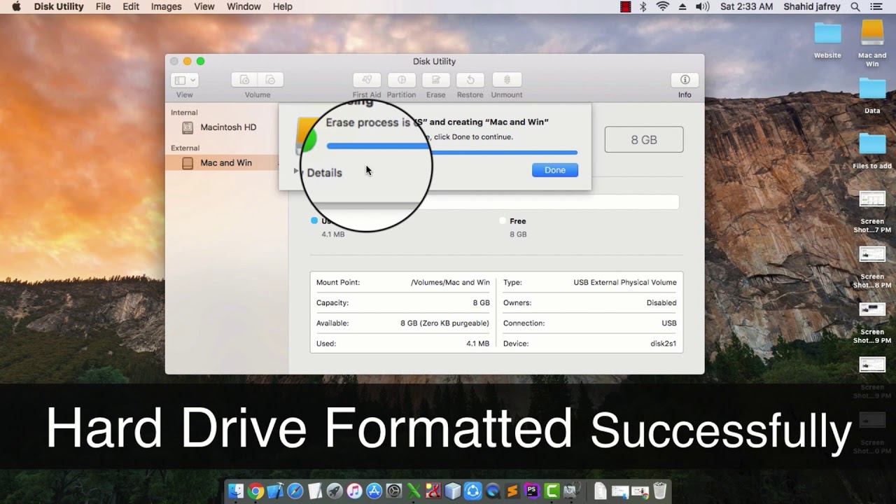 format flash drive for windows mac
